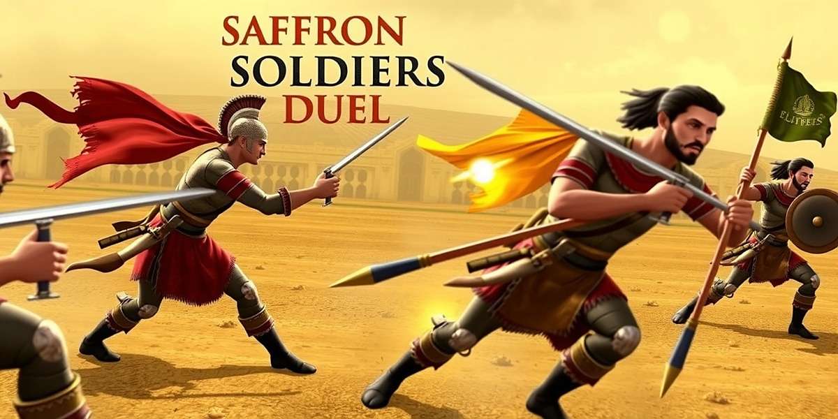 Saffron Soldiers Duel Gameplay Saffron Soldiers Duel gameplay showing warrior combat in a historical Indian battlefield
